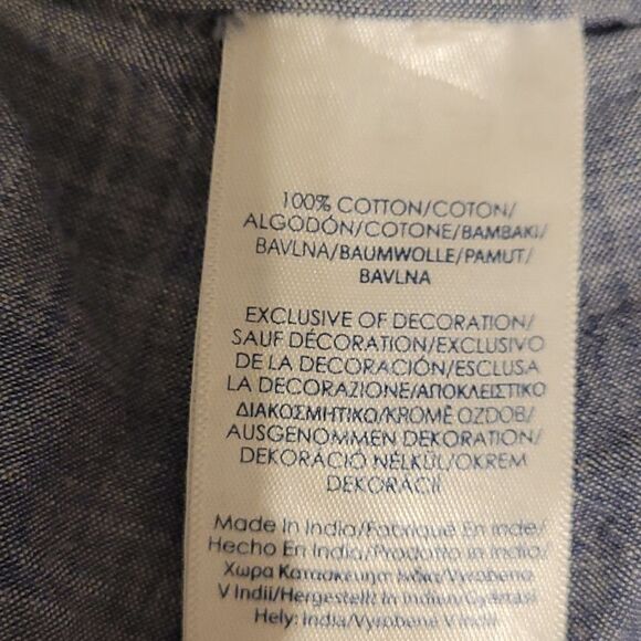 Chaps mens blue beach palm tree design shorts - Picture 4 of 5